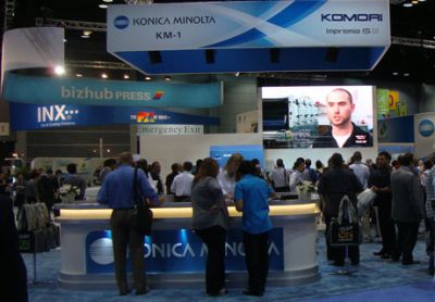 Konica Minolta e Komori mostram impressora digital inkjet KM-1/IS29 na PRINT 13