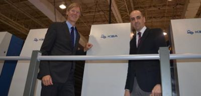 Ralf Sammeck, vice-presidente executivo da KBA, visita a ExpoPrint