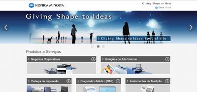 Konica Minolta lança novo site no Brasil