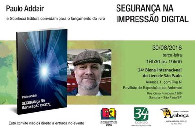 Livro Segurança na Impressão Digital é relançado na Bienal do Livro